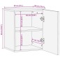 vidaXL Mobile a Parete da Bagno 38x34x48cm Legno Massello Mango Grezzo vidaXL Mobile a Parete da Bagno 38x34x48cm Legno Massello Mango Grezzo
