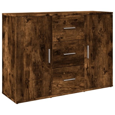 vidaXL Credenza Rovere Fumo 90,5x29,5x65 cm in Truciolato