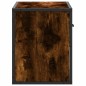 vidaXL Mobile Porta TV Rovere Fumo 60x31x39,5 cm in Legno e Metallo