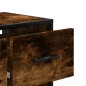 vidaXL Mobile Porta TV Rovere Fumo 60x31x39,5 cm in Legno e Metallo