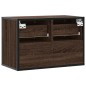 vidaXL Mobile TV Rovere Marrone 60x31x39,5cm in Truciolato e Metallo vidaXL Mobile TV Rovere Marrone 60x31x39,5cm in Truciolato e Metallo