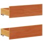 vidaXL Giroletto senza Materasso con Testata Marrone Cera 160x200 Pino vidaXL Giroletto senza Materasso con Testata Marrone Cera 160x200 Pino