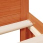 vidaXL Giroletto senza Materasso con Testata Marrone Cera 160x200 Pino vidaXL Giroletto senza Materasso con Testata Marrone Cera 160x200 Pino