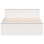 vidaXL Giroletto senza Materasso con Testata Bianco 150x200 cm Pino vidaXL Giroletto senza Materasso con Testata Bianco 150x200 cm Pino