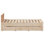 vidaXL Giroletto senza Materasso con Testata 140x190 cm Massello Pino vidaXL Giroletto senza Materasso con Testata 140x190 cm Massello Pino