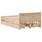 vidaXL Giroletto senza Materasso con Testata 135x190 cm Massello Pino vidaXL Giroletto senza Materasso con Testata 135x190 cm Massello Pino
