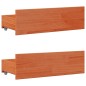 vidaXL Giroletto senza Materasso con Cassetti Marrone Cera 140x200Pino