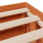 vidaXL Giroletto senza Materasso con Cassetti Marrone Cera 140x200Pino