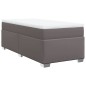 vidaXL Giroletto a Molle con Materasso Grgio 80x200 cm in Similpelle