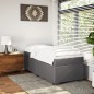 vidaXL Giroletto a Molle con Materasso Grgio 80x200 cm in Similpelle