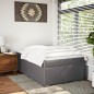 vidaXL Giroletto a Molle con Materasso Grigio 120x190 cm in Similpelle vidaXL Giroletto a Molle con Materasso Grigio 120x190 cm in Similpelle