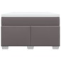 vidaXL Giroletto a Molle con Materasso Grigio 120x190 cm in Similpelle vidaXL Giroletto a Molle con Materasso Grigio 120x190 cm in Similpelle