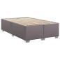 vidaXL Giroletto a Molle con Materasso Grigio 120x190 cm in Similpelle vidaXL Giroletto a Molle con Materasso Grigio 120x190 cm in Similpelle