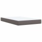 vidaXL Giroletto a Molle con Materasso Grigio 120x190 cm in Similpelle vidaXL Giroletto a Molle con Materasso Grigio 120x190 cm in Similpelle