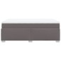vidaXL Giroletto a Molle con Materasso Grigio 120x190 cm in Similpelle vidaXL Giroletto a Molle con Materasso Grigio 120x190 cm in Similpelle