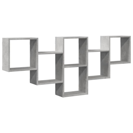 vidaXL Scaffale a Muro Grigio Cemento 159x18x66 cm in Truciolato