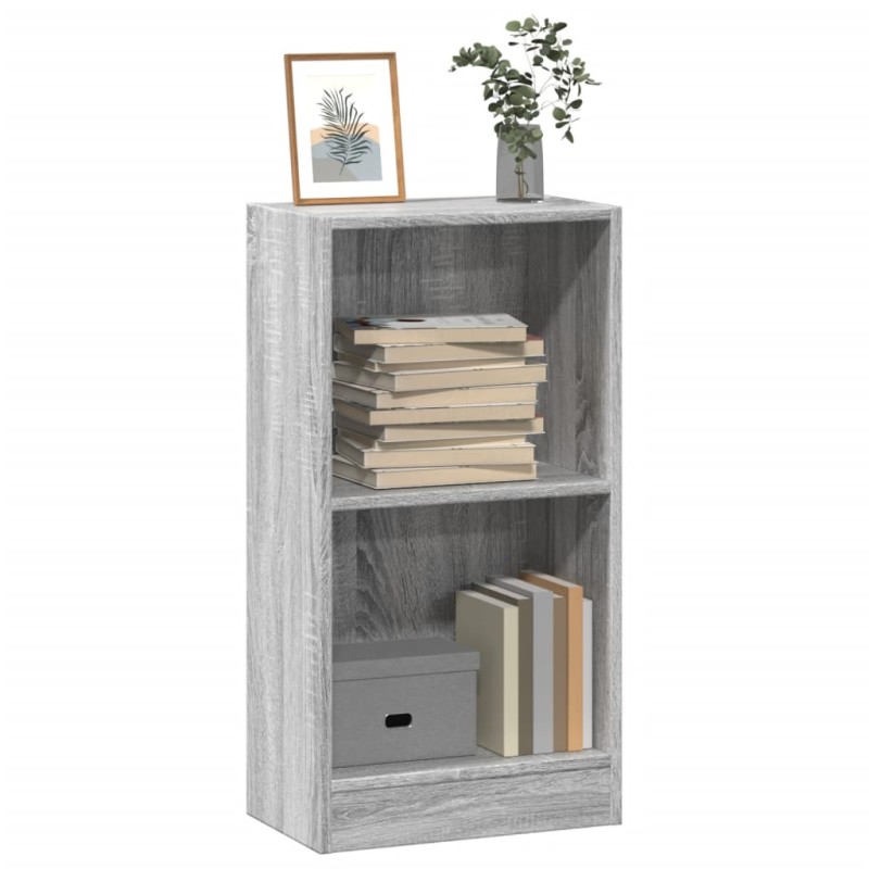 vidaXL Libreria Grigio Sonoma 40x24x76 cm in Truciolato