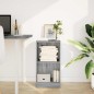 vidaXL Libreria Grigio Sonoma 40x24x76 cm in Truciolato