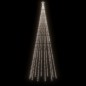Albero di Natale con Puntale Bianco Freddo 732 LED 500 cm Albero di Natale con Puntale Bianco Freddo 732 LED 500 cm