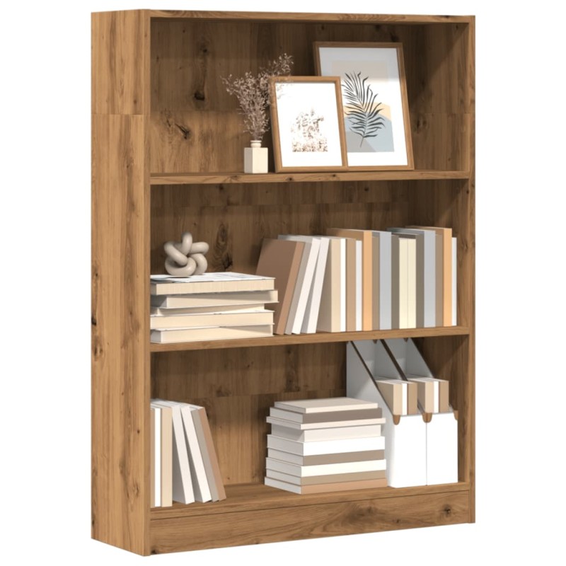 vidaXL Libreria Rovere Artigianale 80x24x109 cm in Legno Multistrato vidaXL Libreria Rovere Artigianale 80x24x109 cm in Legno Multistrato