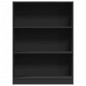 vidaXL Libreria Nera 80x24x109 cm in Legno Multistrato vidaXL Libreria Nera 80x24x109 cm in Legno Multistrato