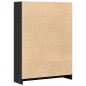 vidaXL Libreria Nera 80x24x109 cm in Legno Multistrato vidaXL Libreria Nera 80x24x109 cm in Legno Multistrato