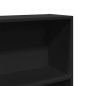 vidaXL Libreria Nera 80x24x109 cm in Legno Multistrato vidaXL Libreria Nera 80x24x109 cm in Legno Multistrato