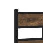vidaXL Giroletto senza Materaso in Metallo Rovere Fumo 193x203 cm vidaXL Giroletto senza Materaso in Metallo Rovere Fumo 193x203 cm