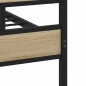 vidaXL Giroletto senza Materaso in Metallo Rovere Sonoma 183x213 cm vidaXL Giroletto senza Materaso in Metallo Rovere Sonoma 183x213 cm
