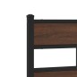 vidaXL Giroletto senza Materaso in Metallo Rovere Marrone 180x200 cm