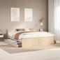 vidaXL Giroletto senza Materasso con Testiera 180x200 cm Massello Pino vidaXL Giroletto senza Materasso con Testiera 180x200 cm Massello Pino