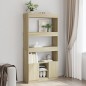vidaXL Credenza Rovere Sonoma 92x33x180 cm in Legno Multistrato vidaXL Credenza Rovere Sonoma 92x33x180 cm in Legno Multistrato