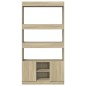 vidaXL Credenza Rovere Sonoma 92x33x180 cm in Legno Multistrato vidaXL Credenza Rovere Sonoma 92x33x180 cm in Legno Multistrato
