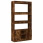 vidaXL Credenza Rovere Fumo 92x33x180 cm in Legno Multistrato