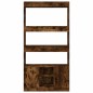 vidaXL Credenza Rovere Fumo 92x33x180 cm in Legno Multistrato