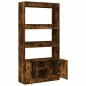 vidaXL Credenza Rovere Fumo 92x33x180 cm in Legno Multistrato