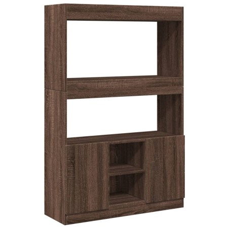 vidaXL Credenza Rovere Marrone 92x33x140 cm in Legno Multistrato