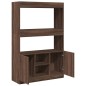 vidaXL Credenza Rovere Marrone 92x33x140 cm in Legno Multistrato