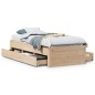 vidaXL Giroletto senza Materasso con Cassetti 90x190 cm Massello Pino vidaXL Giroletto senza Materasso con Cassetti 90x190 cm Massello Pino