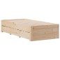 vidaXL Giroletto senza Materasso con Cassetti 90x190 cm Massello Pino vidaXL Giroletto senza Materasso con Cassetti 90x190 cm Massello Pino