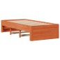 vidaXL Giroletto senza Materasso con Cassetti Marrone Cera 90x190 cm vidaXL Giroletto senza Materasso con Cassetti Marrone Cera 90x190 cm