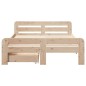 vidaXL Letto senza Materasso 120x190 cm in Legno Massello di Pino vidaXL Letto senza Materasso 120x190 cm in Legno Massello di Pino