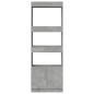 vidaXL Credenza Grigio Cemento 63x33x180 cm in Truciolato vidaXL Credenza Grigio Cemento 63x33x180 cm in Truciolato