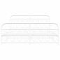 vidaXL Giroletto con Testiera e Pediera Metallo Bianco 180x200 cm vidaXL Giroletto con Testiera e Pediera Metallo Bianco 180x200 cm