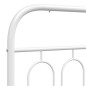 vidaXL Giroletto con Testiera e Pediera Metallo Bianco 180x200 cm vidaXL Giroletto con Testiera e Pediera Metallo Bianco 180x200 cm