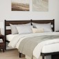 vidaXL Testiera Rovere Marrone 200 cm in Acciaio e Truciolato vidaXL Testiera Rovere Marrone 200 cm in Acciaio e Truciolato