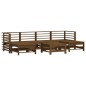 vidaXL Set Salotto da Giardino 7 pz ambra in Legno Massello di Pino vidaXL Set Salotto da Giardino 7 pz ambra in Legno Massello di Pino