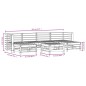 vidaXL Set Salotto da Giardino 7 pz ambra in Legno Massello di Pino vidaXL Set Salotto da Giardino 7 pz ambra in Legno Massello di Pino