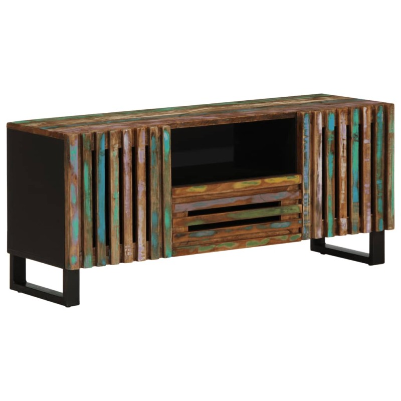 vidaXL Mobile Porta TV 100x34x46 cm in Legno Massello di Acacia