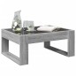 vidaXL Tavolino da Salotto con LED Infinity Grigio Sonoma 70x53x30 cm